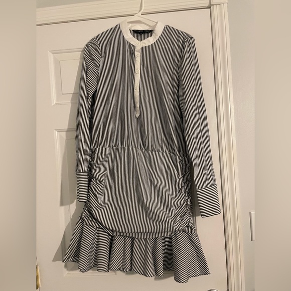 Veronica Beard Striped Shirtdress - Picture 4 of 5